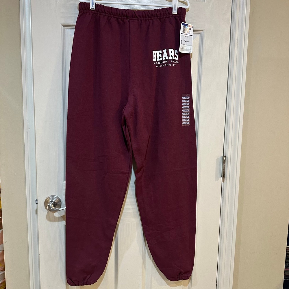 Jerzees Maroon 'Bears' Sweatpants